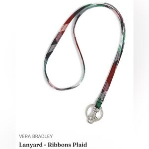 Vera Bradley Ribbons Plaid Lanyard NWT